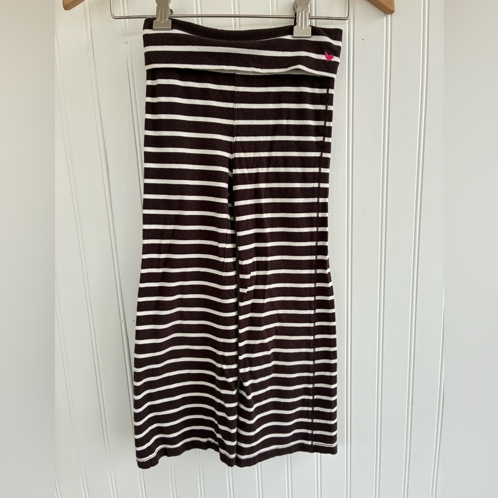 Pink Chicken Black & White Striped Wide Leg Pants